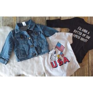 Carter's baby denim jacket and tops
